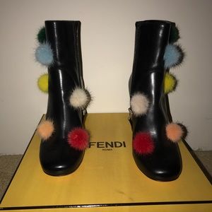 fendi pom pom boots